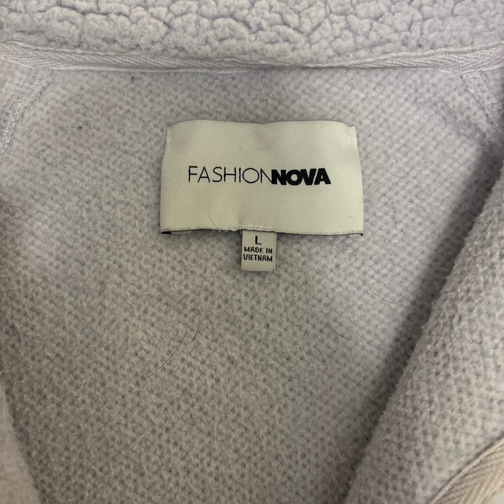 Fashion Nova Plush Lavender Jacket - Picture 5 of 5